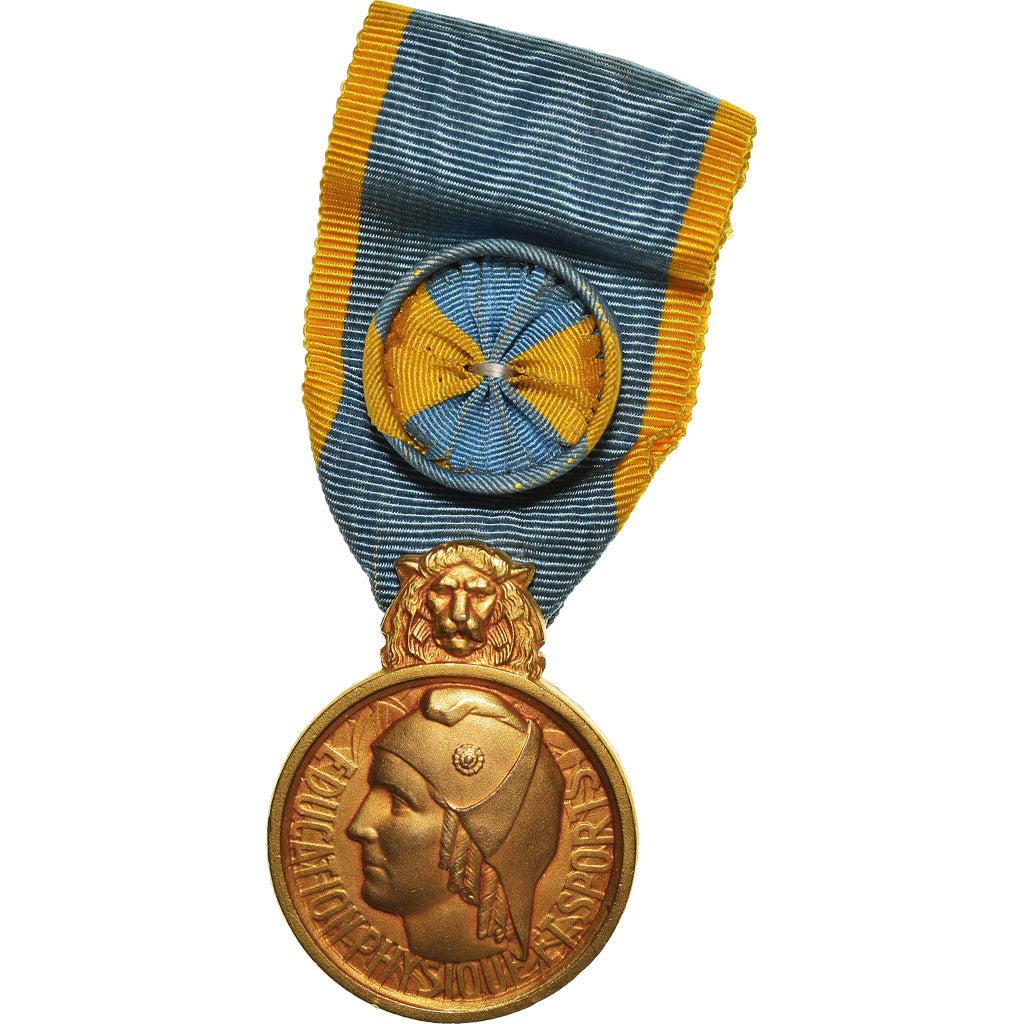 Francja, Education Physique et Sports, République Française, Medal, Doskonała