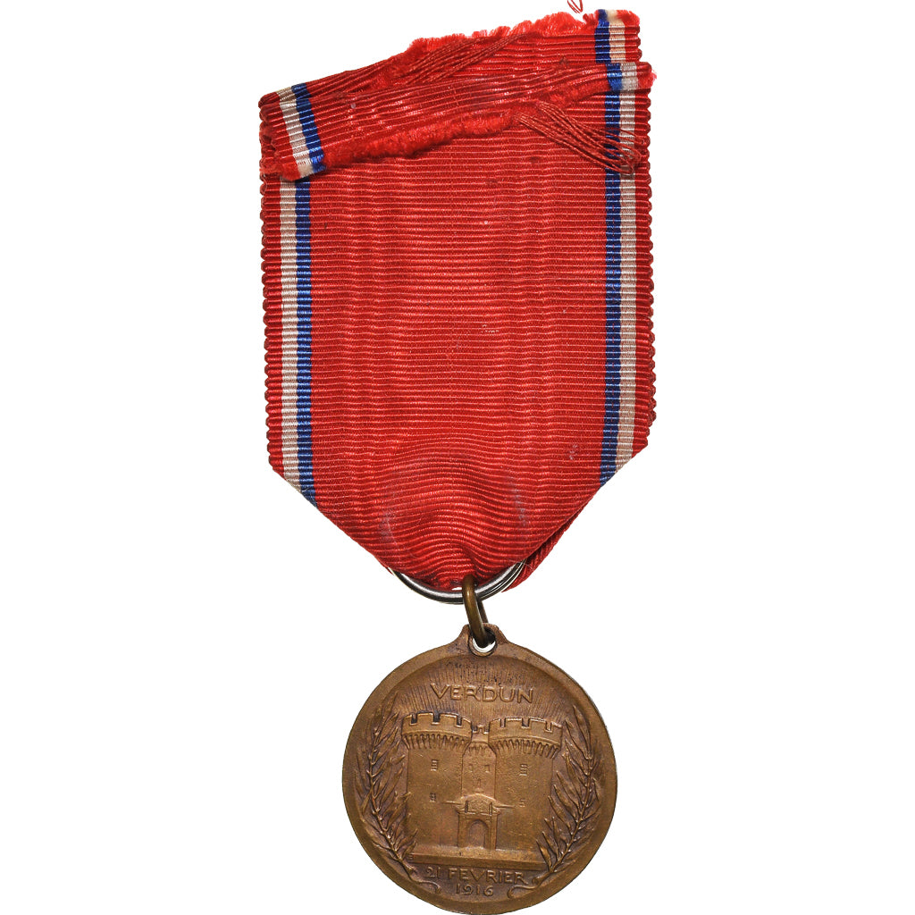 Francja, Verdun , On ne passe pas, WAR, Medal, 1916, Doskonała jakość
