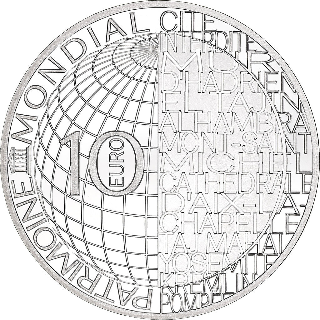Francia, 10 Euro, UNESCO, Olympie, 2020, Paris, Proof, FDC, Argento
