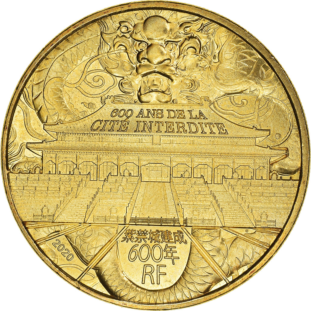 Frankreich, 1/4 Euro, 600 Ans de la Cité Interdite, 2020, Paris, Patrimoine