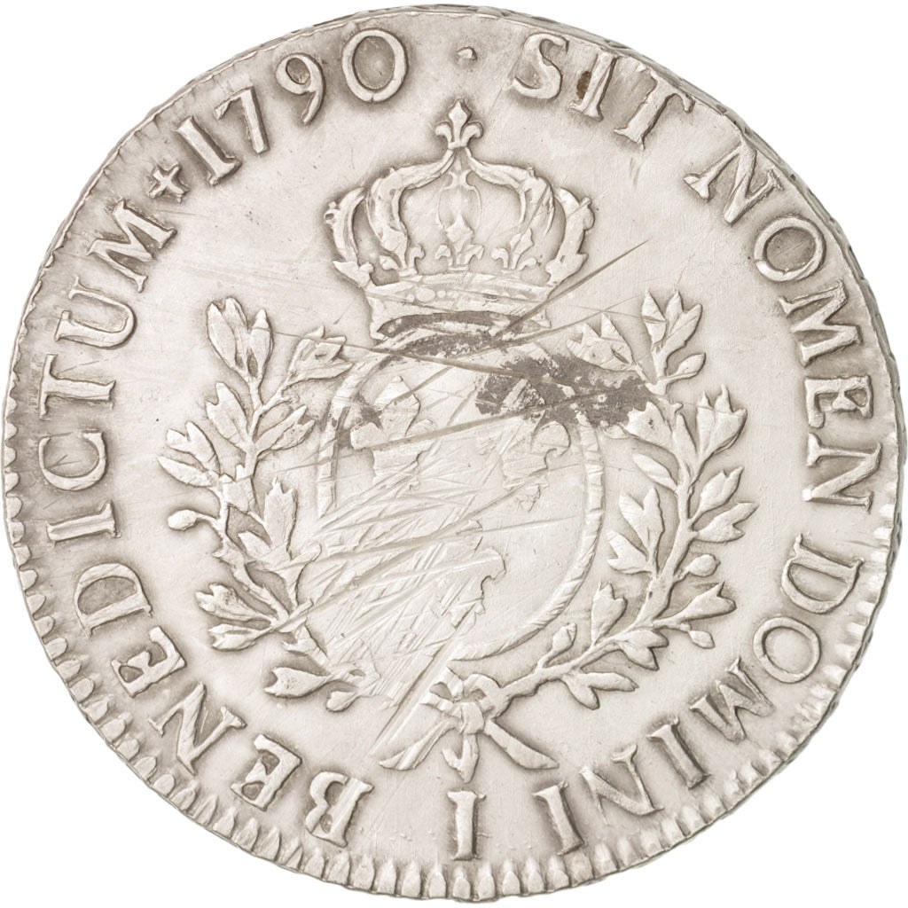 Coin, France, Louis XVI, Écu aux branches d'olivier, Ecu, 1790, Limoges