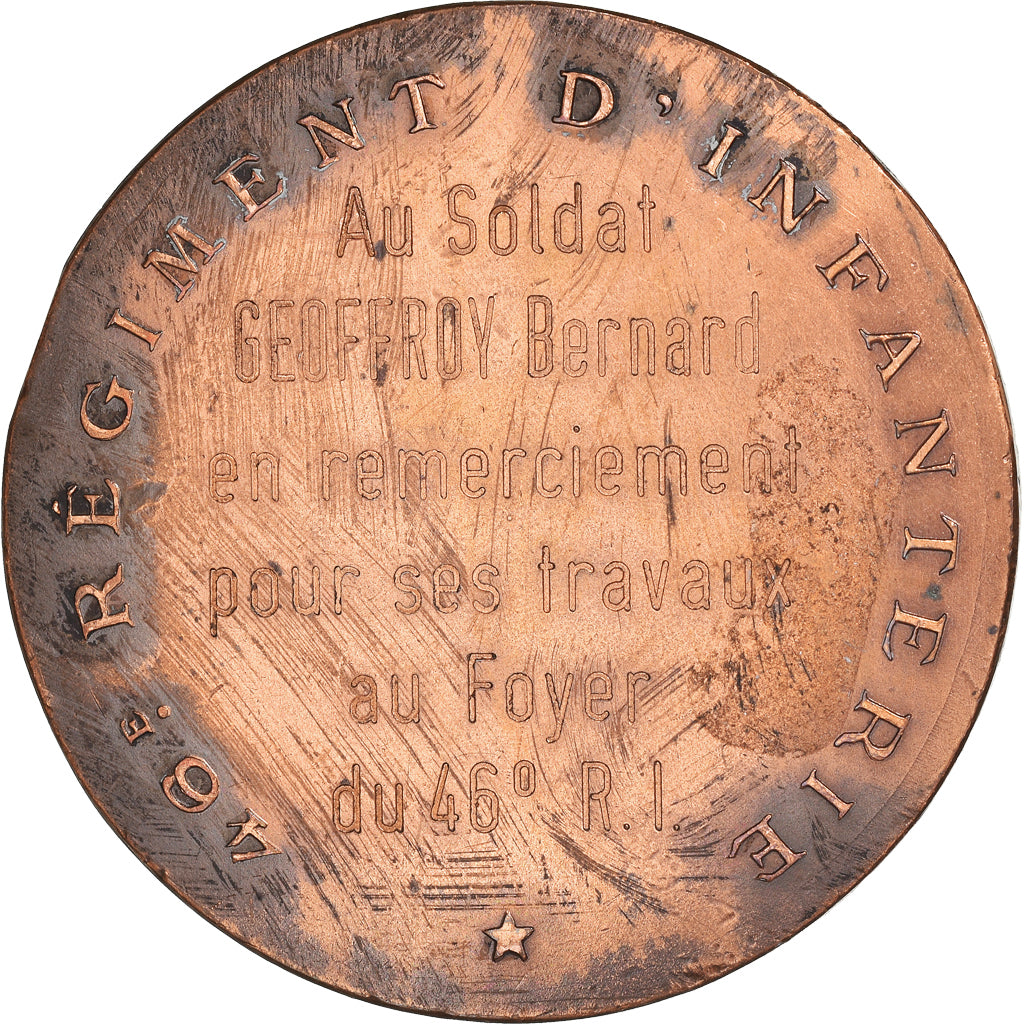 France, Médaille, La Tour d'Auvergne, 46ème Régiment d'Infanterie, Military