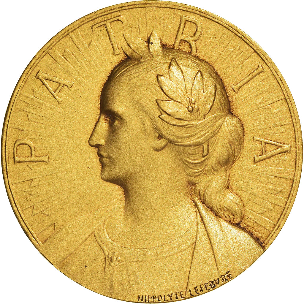Francia, medaglia, Patria, Marianne, Politics, Society, War, Hippolyte
