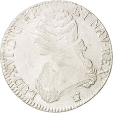 France, Louis XVI, Écu aux branches d'olivier, 1790, Limoges, VF(20-25),KM564.7