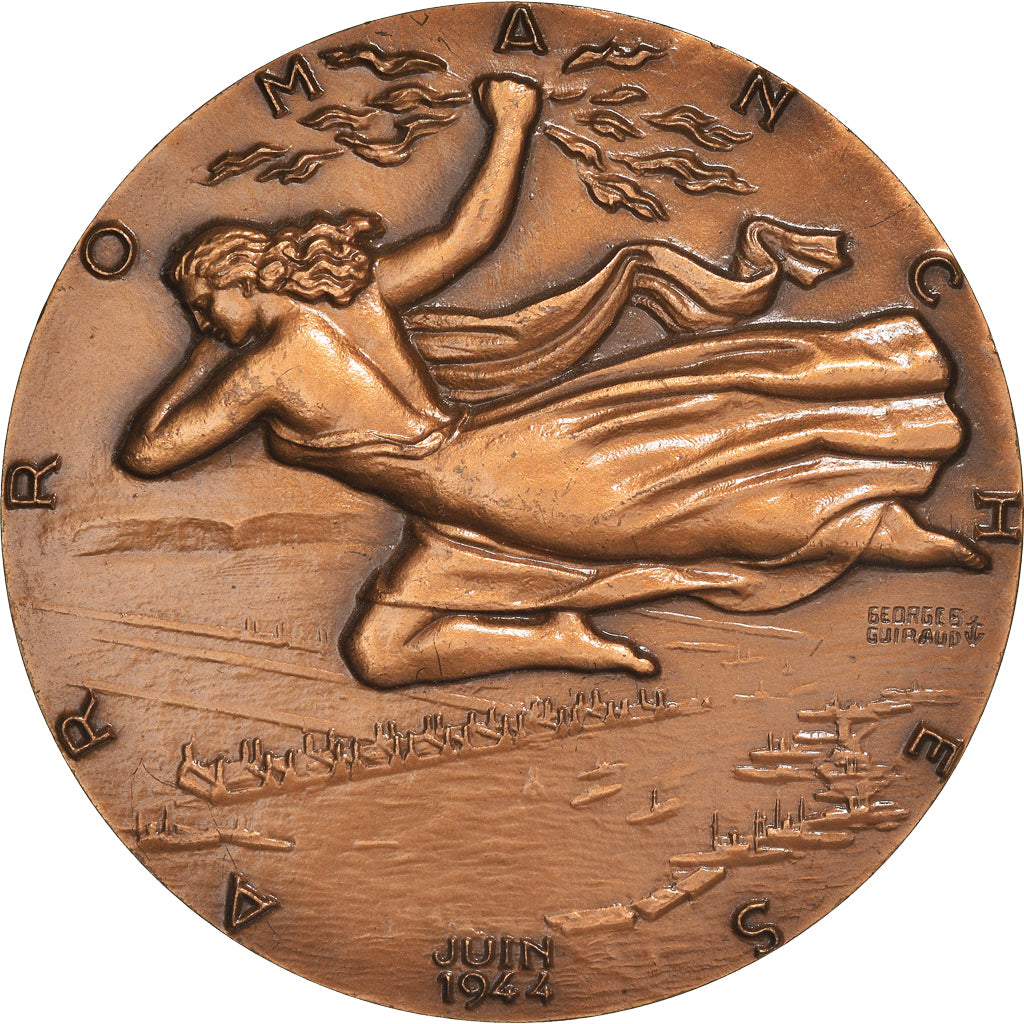 França, Medal, Porte-Avions Arromanches, Navegação, 1986, Guiraud, MS(60-62)