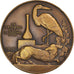 Francja, Medal, Le Renard et la Cigogne, Animalière, Vernon, AU(55-58)