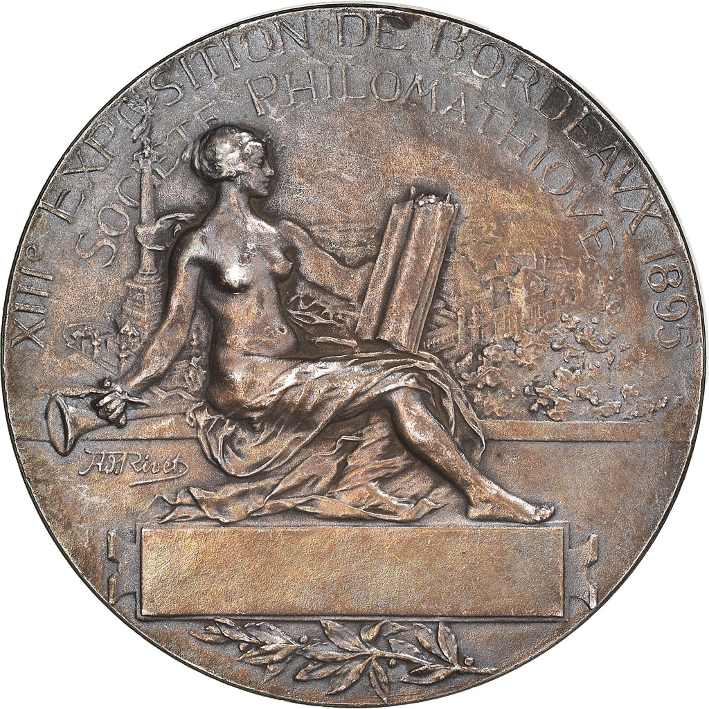 Francja, Medal, XIIIème Exposition de Bordeaux, Société Philomatique, 1895