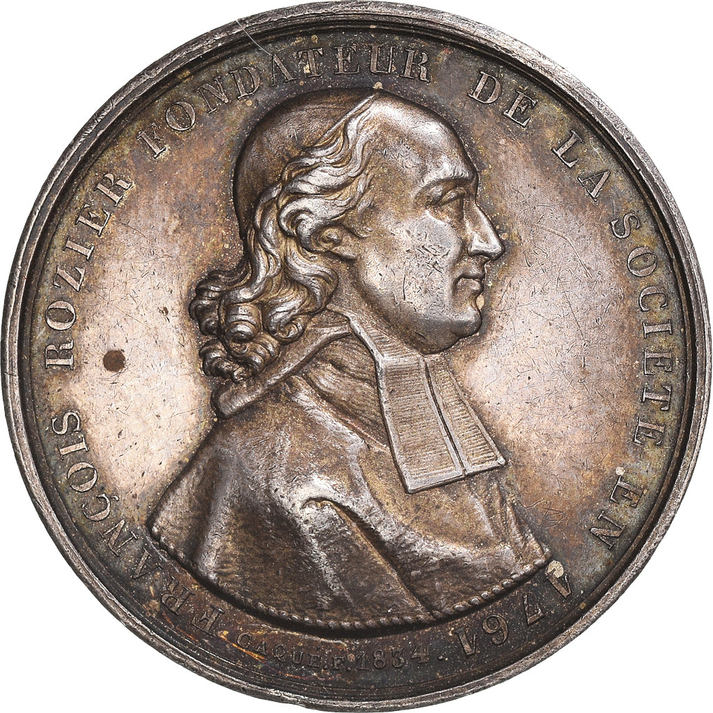 Francja, Medal, François Rozier, Société d'Agriculture de Lyon, 1834, Caqué