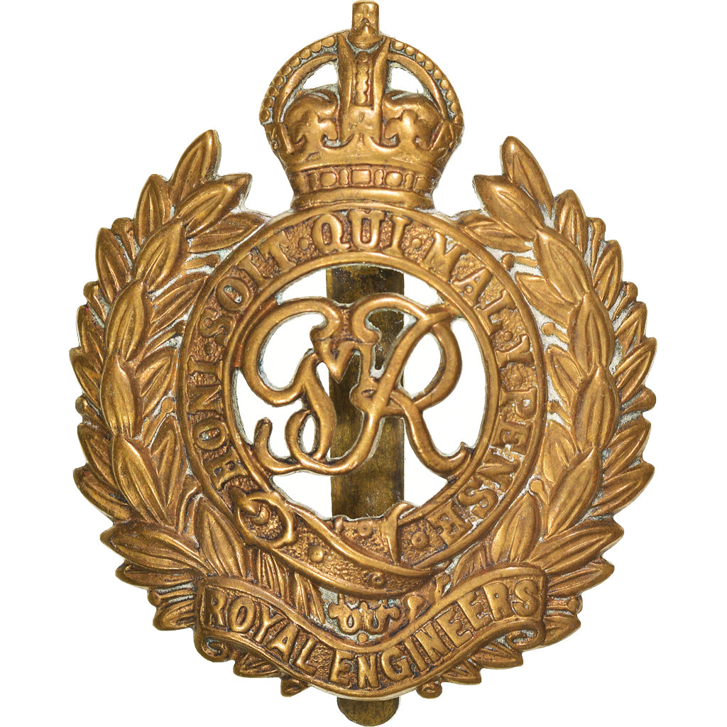 Regno Unito, Cap Badge, Royal Engineers, WAR, WW2, SPL-, Ottone