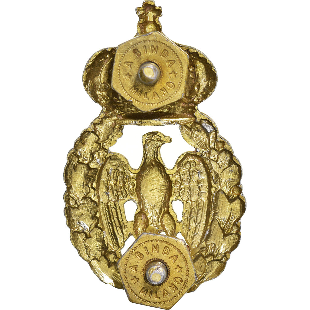 Italy, Cap Badge, A.Binda Milano, WAR, WW2, AU(55-58), Brass