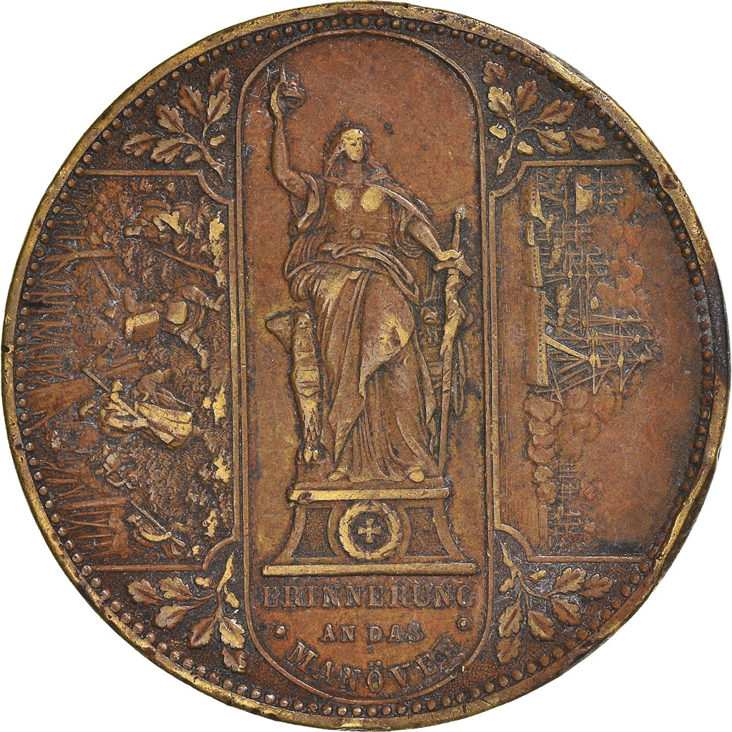 Alemanha, Medal, Kaiser Wilhelm II, História, VF(30-35), Latão