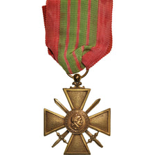 Francja, Croix de Guerre, WAR, Medal, 1939, Doskonała jakość, Brązowy, 38