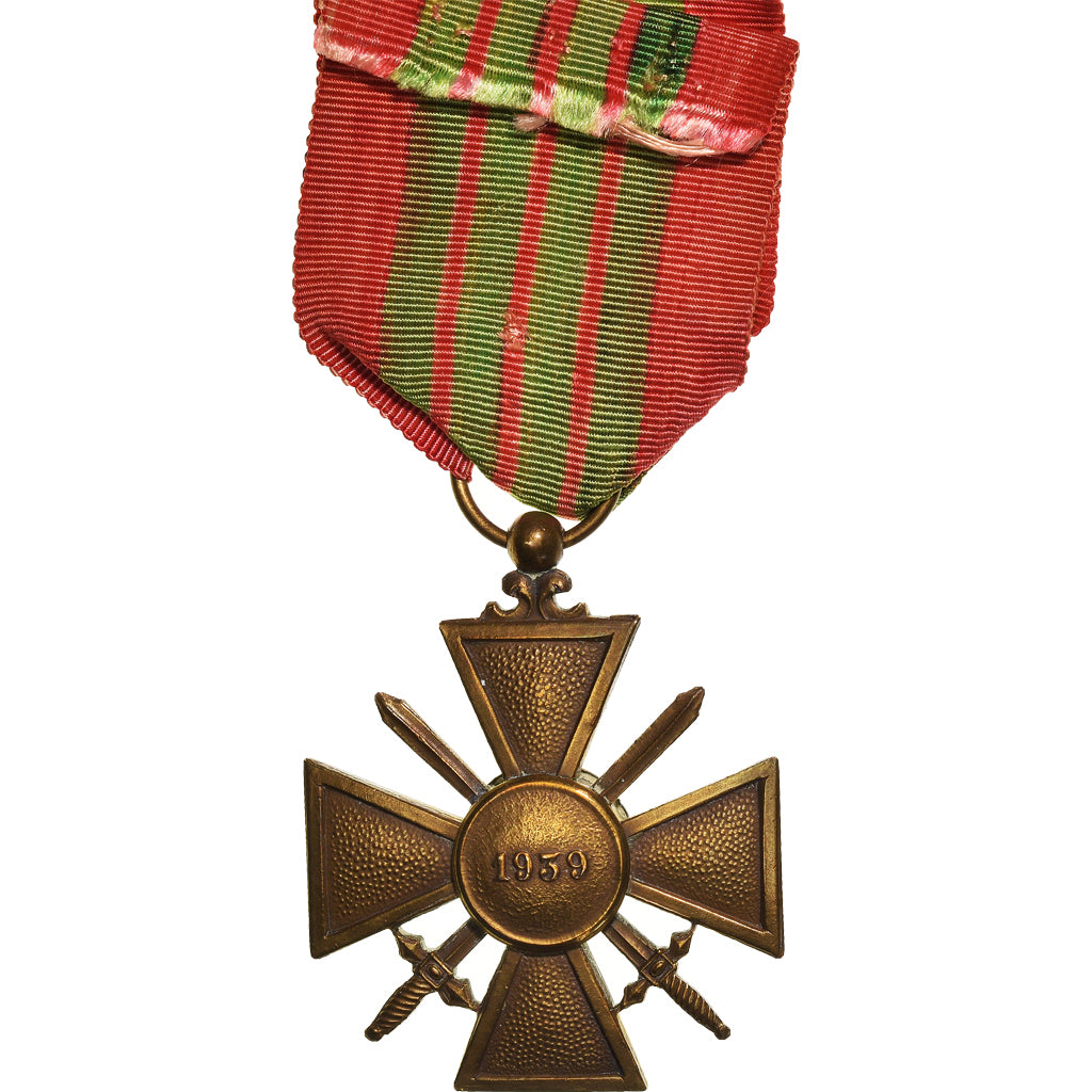 Frankreich, Croix de Guerre, WAR, Medaille, 1939, Excellent Quality, Bronze, 38