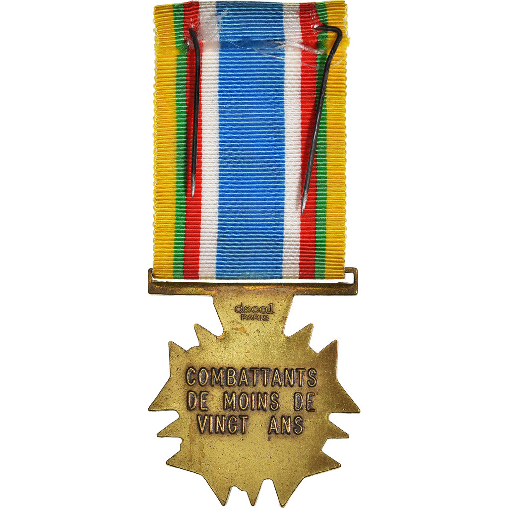 France, Combattants de moins de Vingt Ans, WAR, Médaille, 1939-1945, Excellent