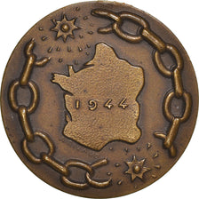 France, Résistance, La France a ses Libérateurs, Médaille, 1944, Excellent