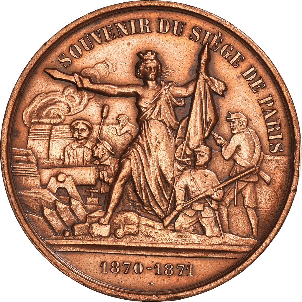 Francja, Jeton, Rewolucja Francuska, La Commune, Jeton de Présence, 1870-1871
