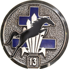 Francia, Insigne, Escadron, 13ème Brigade, Djibouti, Military, EBC, Métal