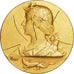 Francia, medaglia, Marianne, Salamandre, SPL-, Bronzo dorato