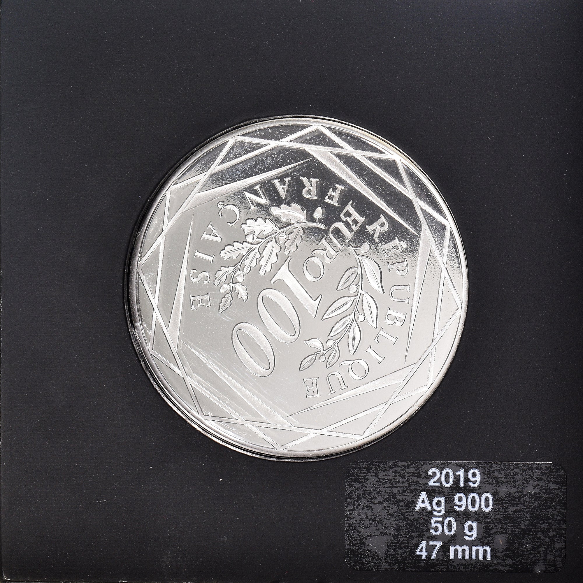 France, Monnaie de Paris, 100 Euro, Fraternité, 2019, Paris, MS(65-70), Silver