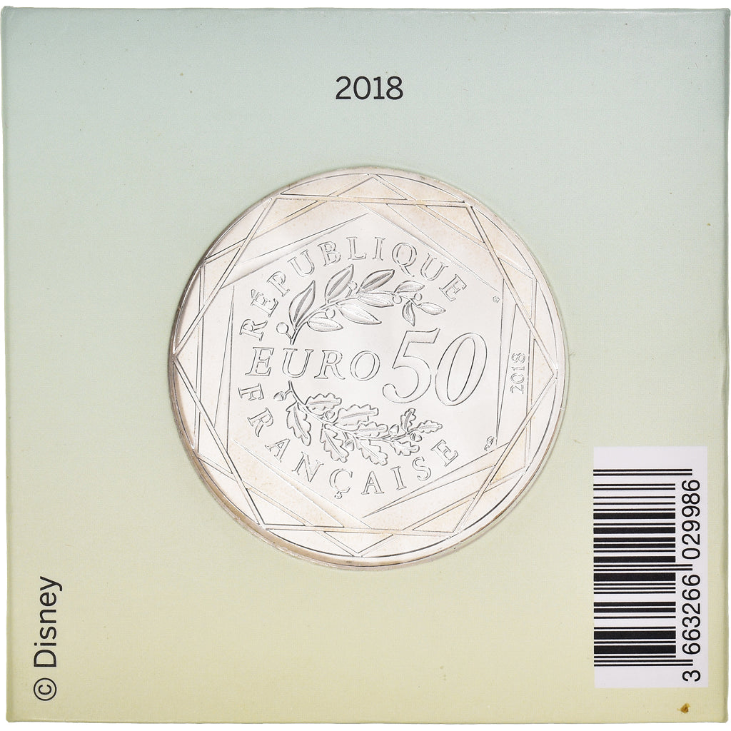 France, Monnaie de Paris, 50 Euro, Mickey & la France, 2018, Paris, MS(65-70)