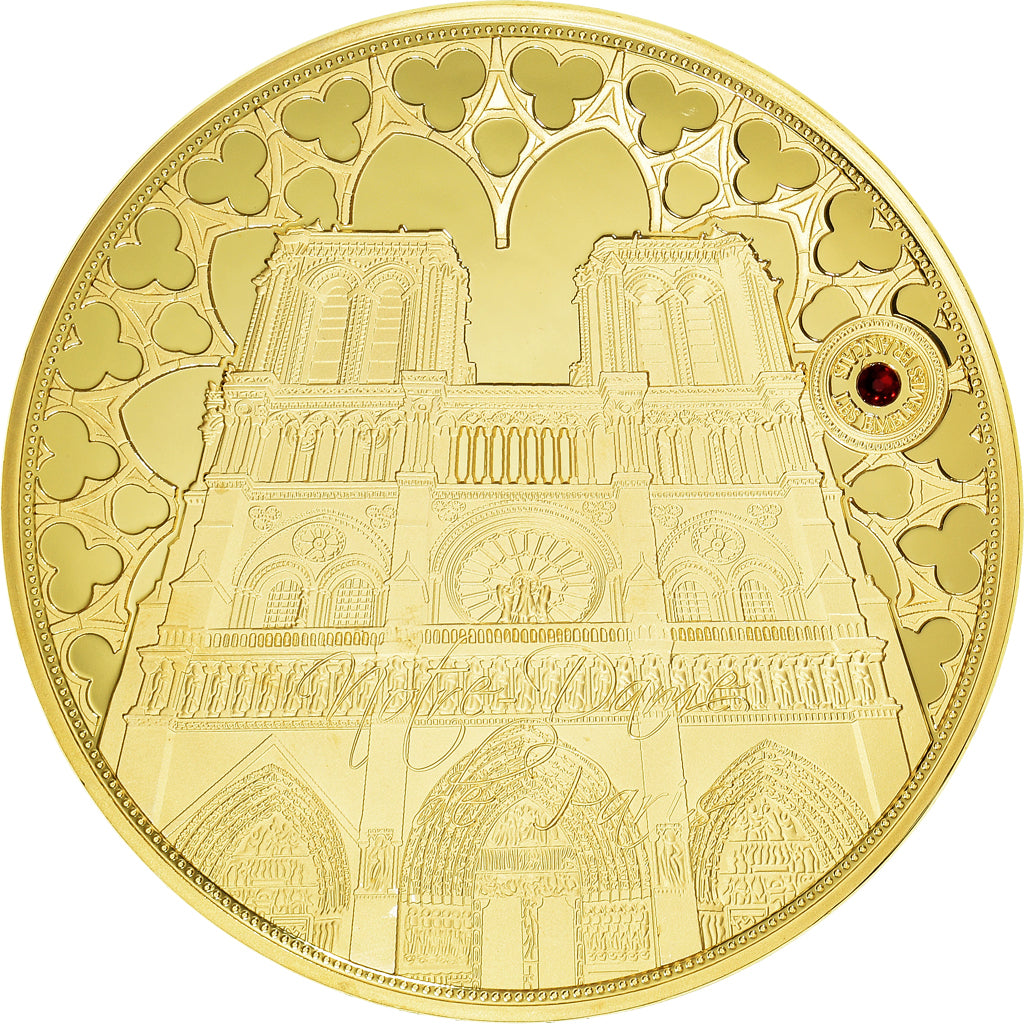 Frankreich, Medaille, Notre Dame de paris, Patrimoine Culturel, 2017, Proof