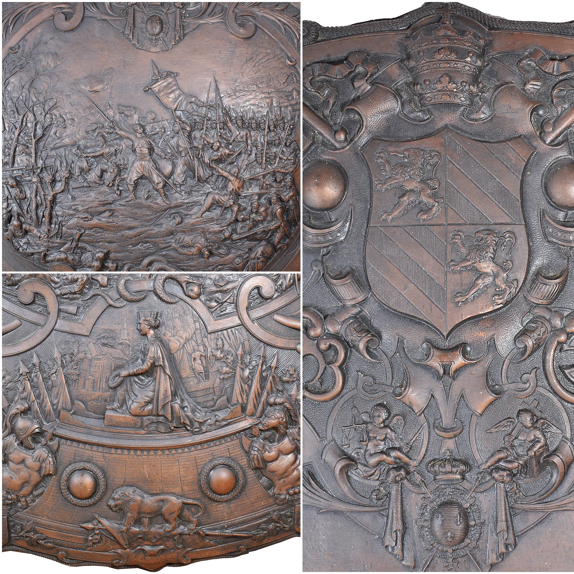 Frankreich, Medaille, Bataille de Patay, History, 1870, UNZ, Galvanoplastie