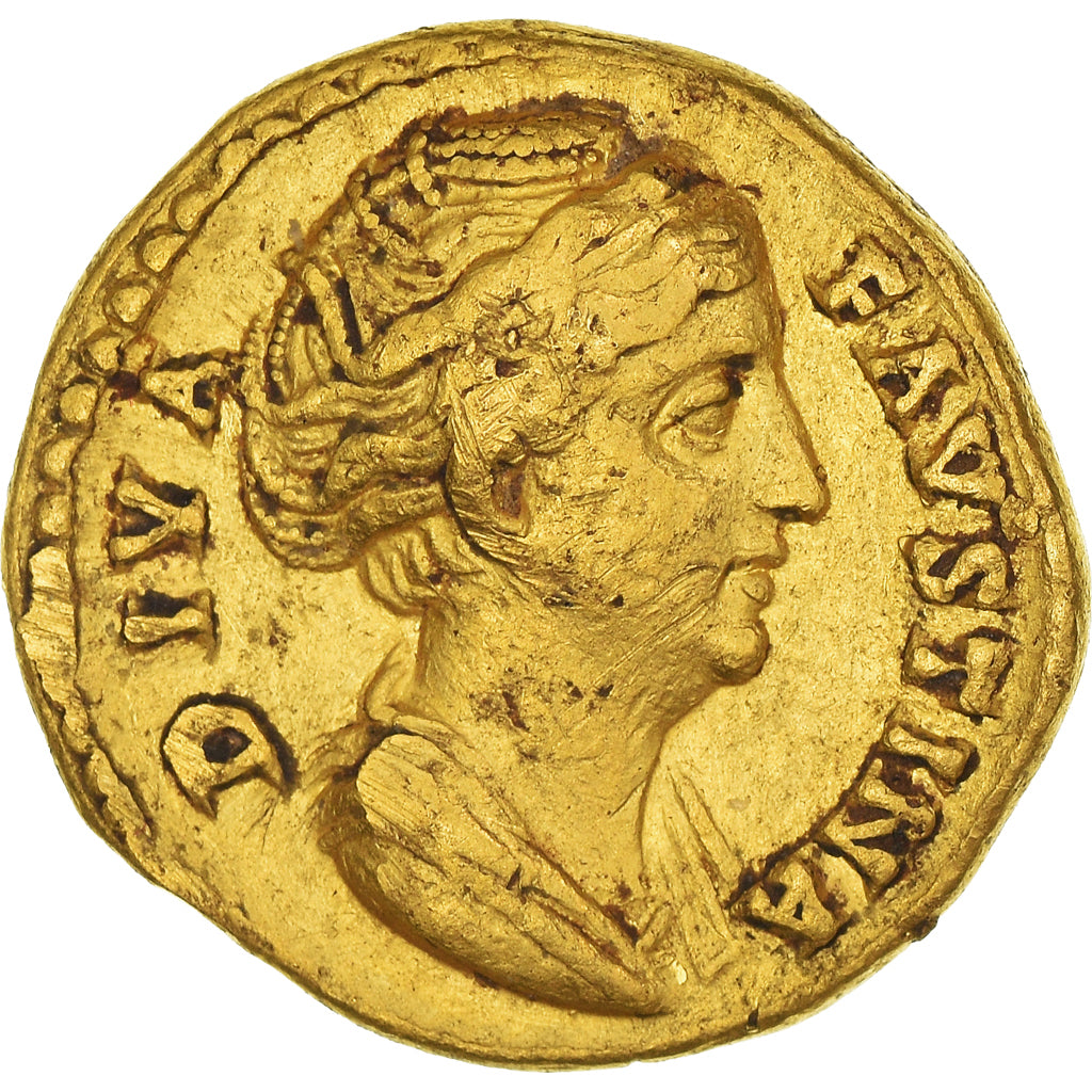 Moneda, Faustina I, Aureus, 141, Rome, MBC, Oro, RIC:356a