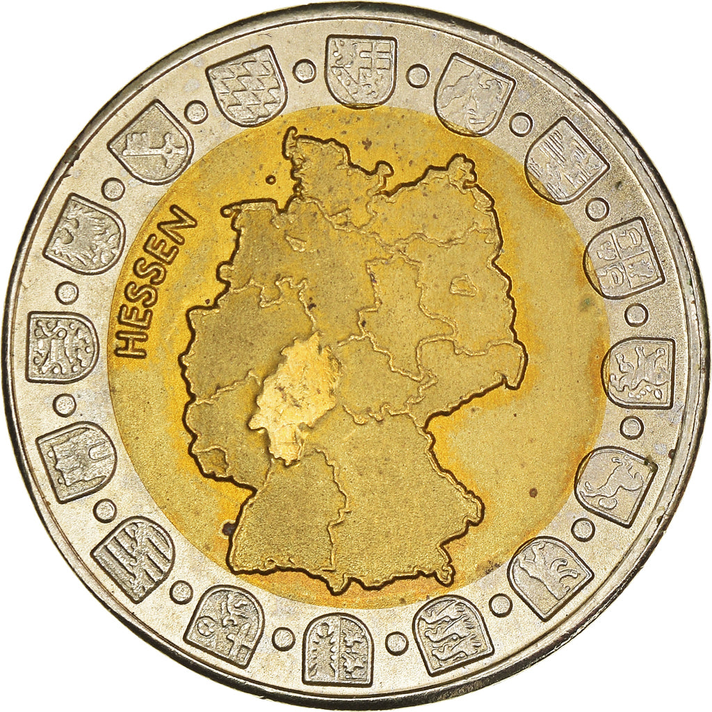 Alemania, Token, Hessen, Frankfurter Römer, SC, Bimetálico