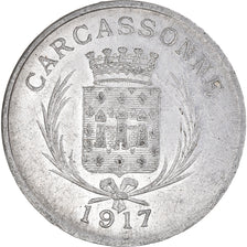 Coin, France, Carcassonne, 10 Centimes, 1917, AU(55-58), Aluminium, Elie:20.2