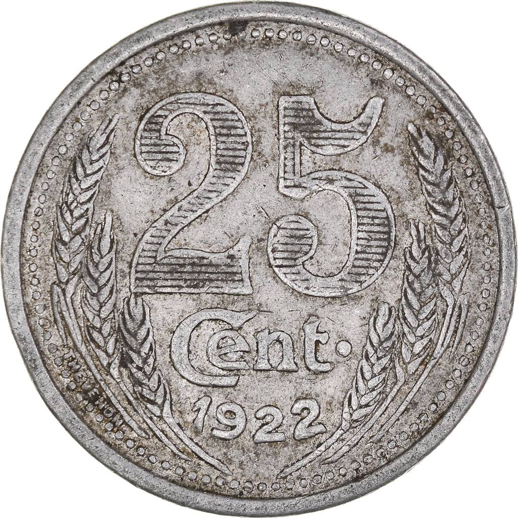Coin, France, ,, Eure et Loir, 25 Centimes, 1922, EF(40-45), Aluminium