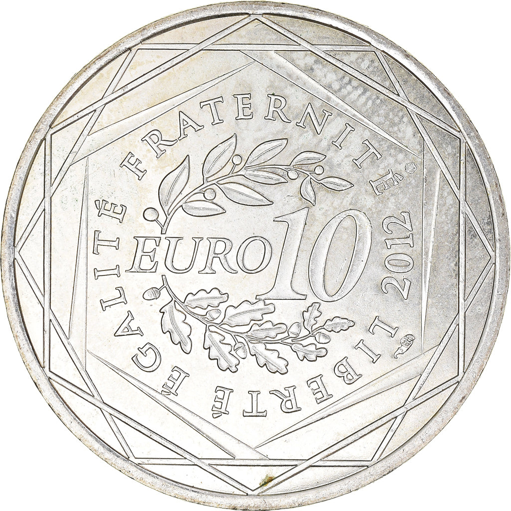Francia, 10 Euro, Mayotte, 2012, Paris, SPL-, Argento, KM:1862