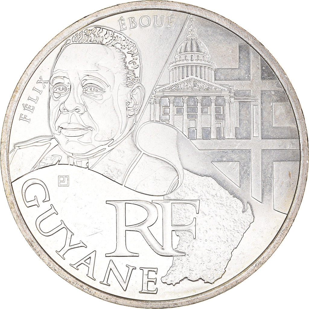 Frankreich, 10 Euro, Guyane, 2012, Paris, VZ, Silber, KM:1872