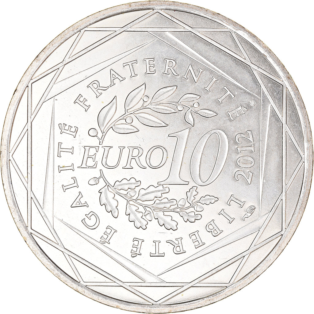 Frankreich, 10 Euro, Guyane, 2012, Paris, VZ, Silber, KM:1872