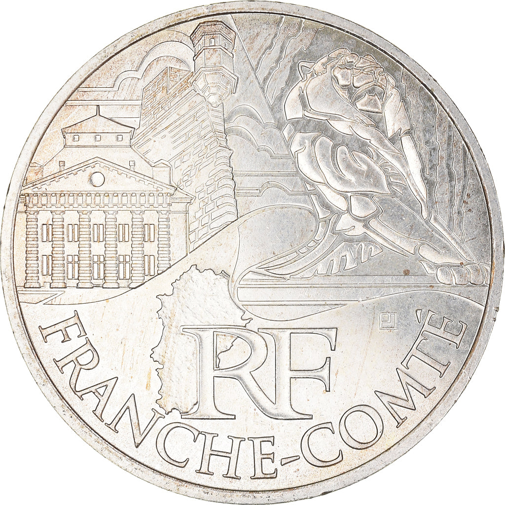 France, 10 Euro, Franche-Comté, Euros des régions, 2011, Paris, MS(60-62)