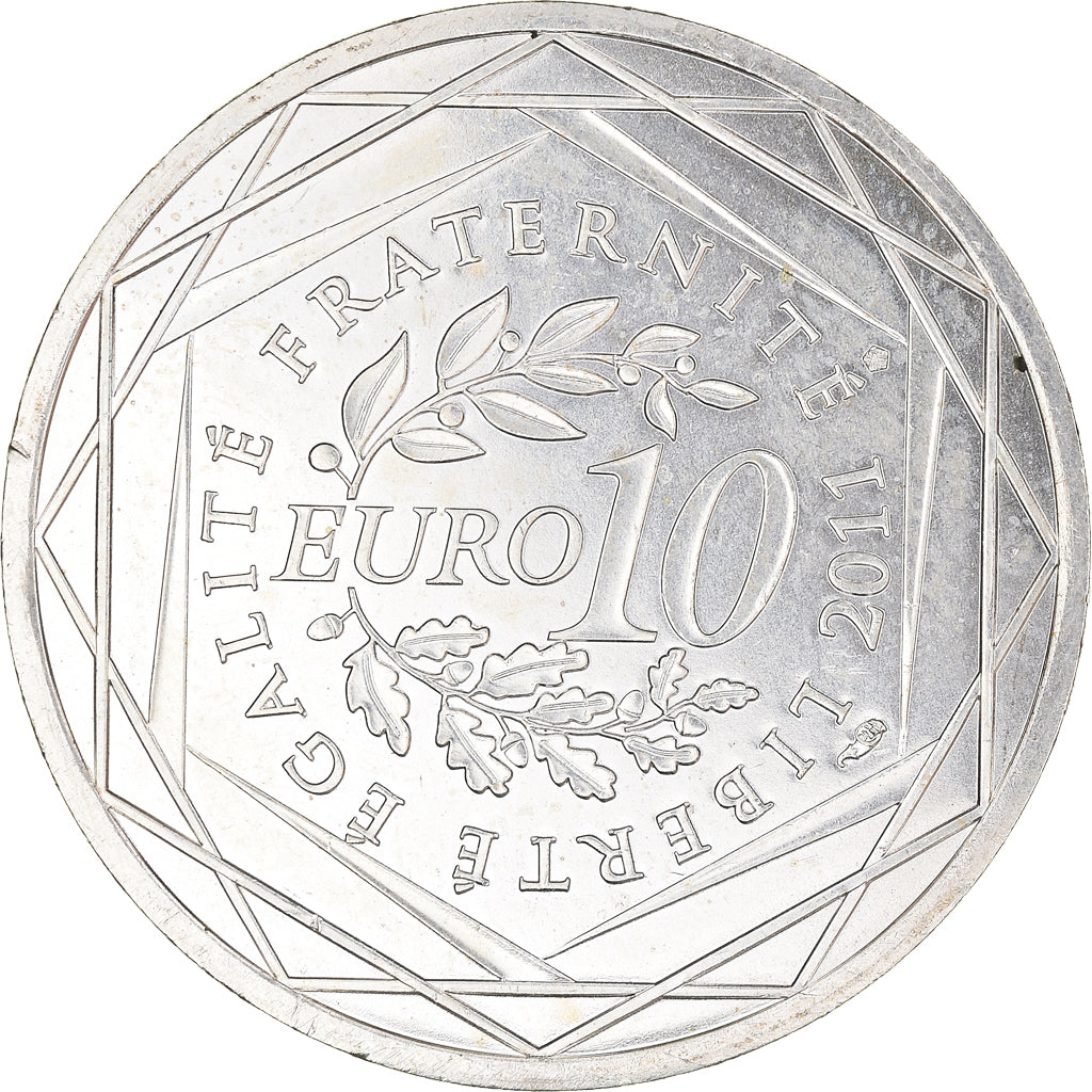 France, 10 Euro, Franche-Comté, Euros des régions, 2011, Paris, MS(60-62)