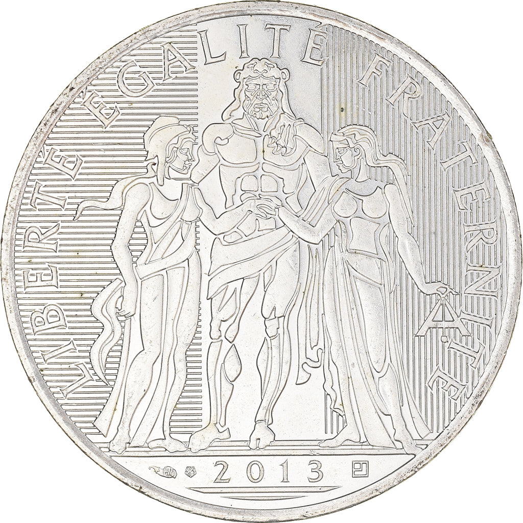 France, 10 Euro, Hercule, 2013, Paris, FDC, MS(60-62), Silver, Gadoury:EU590