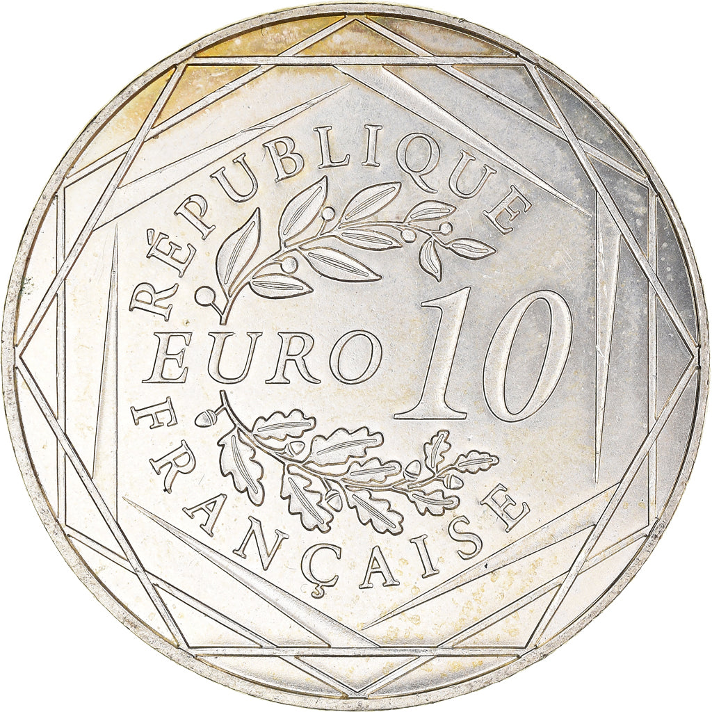 Francia, 10 Euro, Coq, 2014, SPL, Argento, Gadoury:EU656