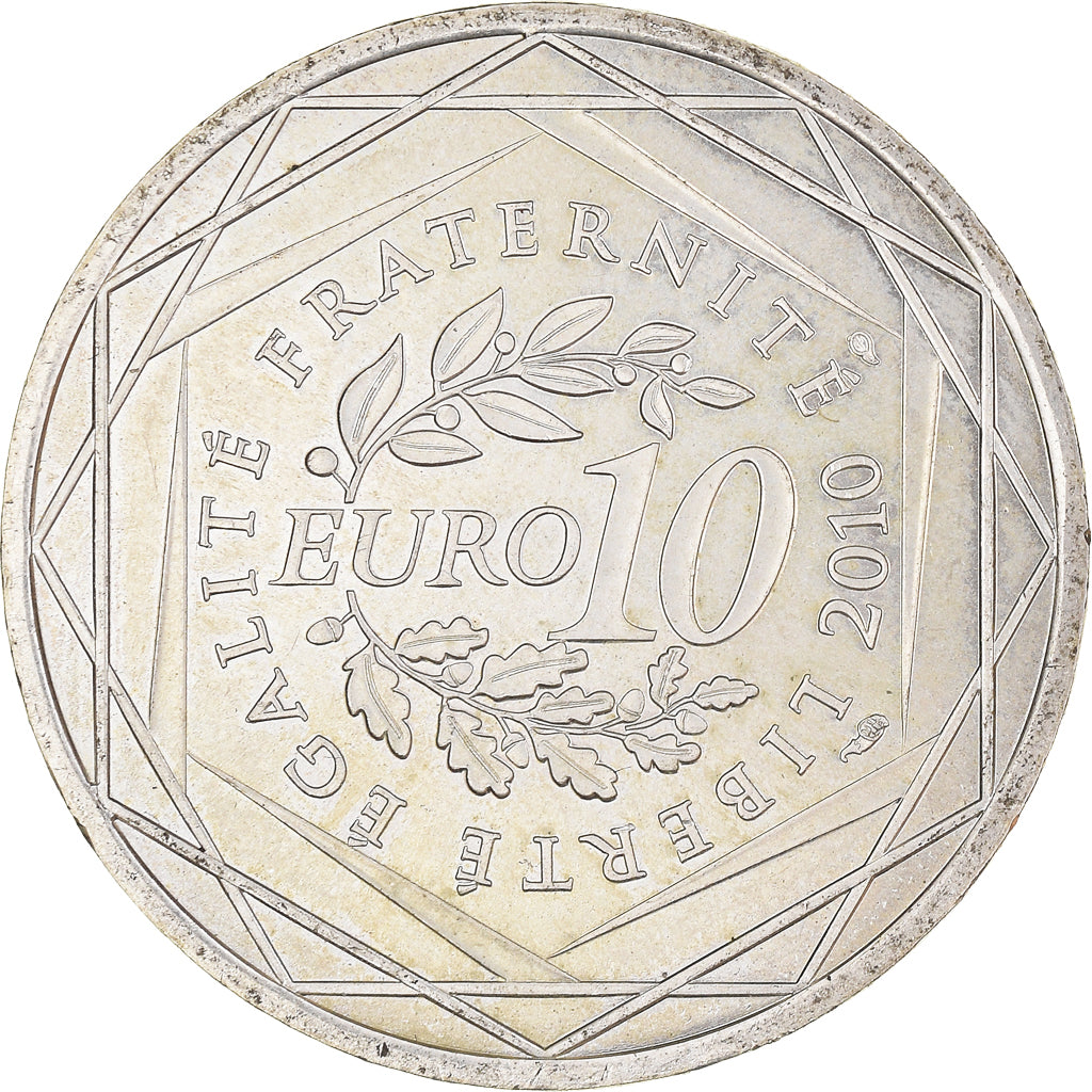 Francia, 10 Euro, Nord-Pas de Calais, Euros des régions, 2010, EBC+, Plata