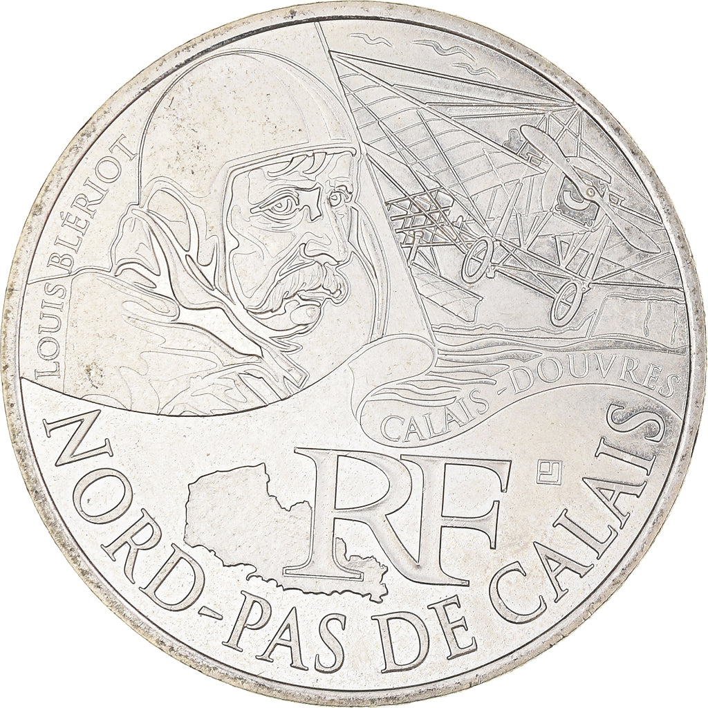 Frankreich, 10 Euro, Nord-Pas de Calais, 2012, Paris, VZ+, Silber, KM:1880