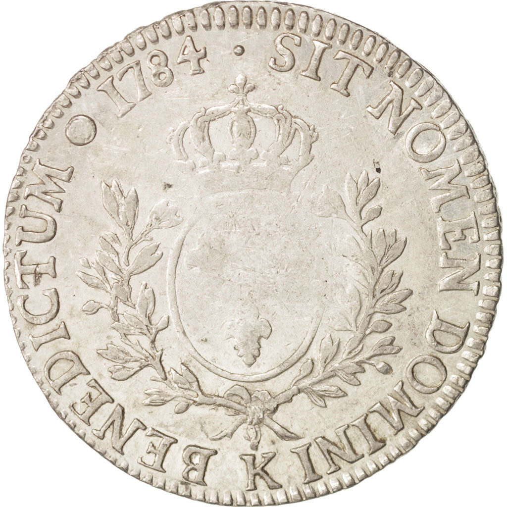 Francia, Louis XVI, Écu aux branches d'olivier, 1784, Bordeaux, MB, KM 564.8