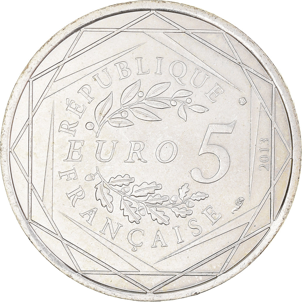 Frankreich, 5 Euro, Liberté, 2013, VZ, Silber, Gadoury:EU645