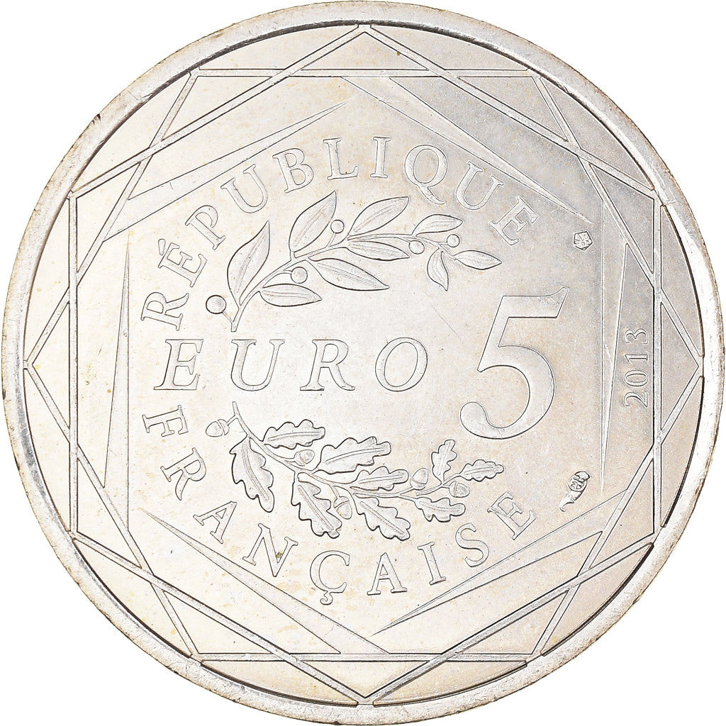 France, 5 Euro, Egalité, 2013, MS(60-62), Silver, Gadoury:EU646