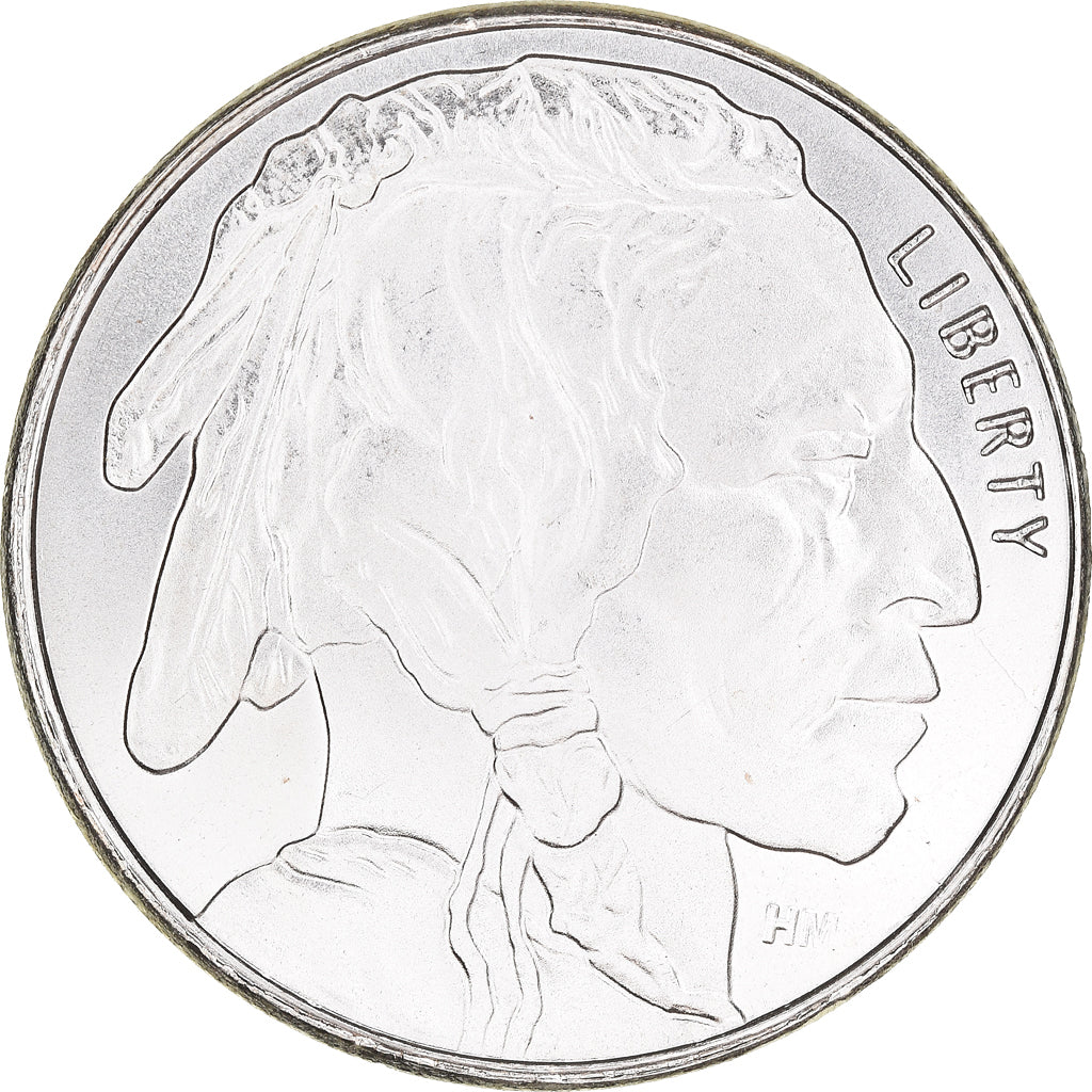 Monnaie, États-Unis, Buffalo, 1 Troy Ounce, Highland Mint, SPL+, Argent