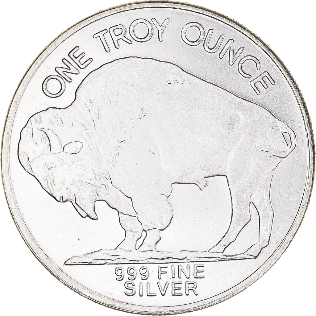 Monnaie, États-Unis, Buffalo, 1 Troy Ounce, Highland Mint, SPL+, Argent