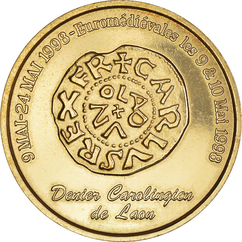 França, Euro, Laon - Cathédrale Notre Dame, 1998, Euro des villes, MS(60-62)