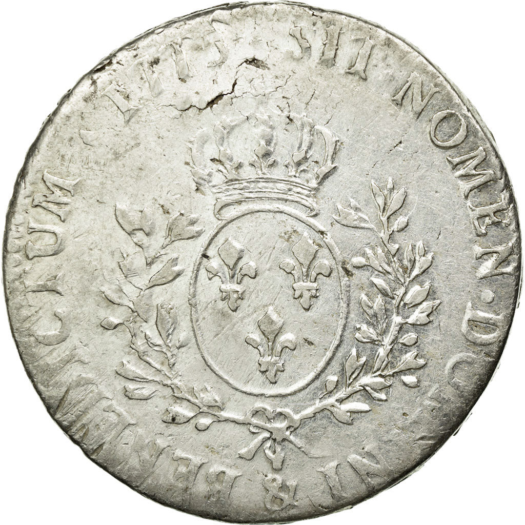 Coin, France, Louis XVI, Écu aux branches d'olivier, Ecu, 1775, Aix, VF(20-25)