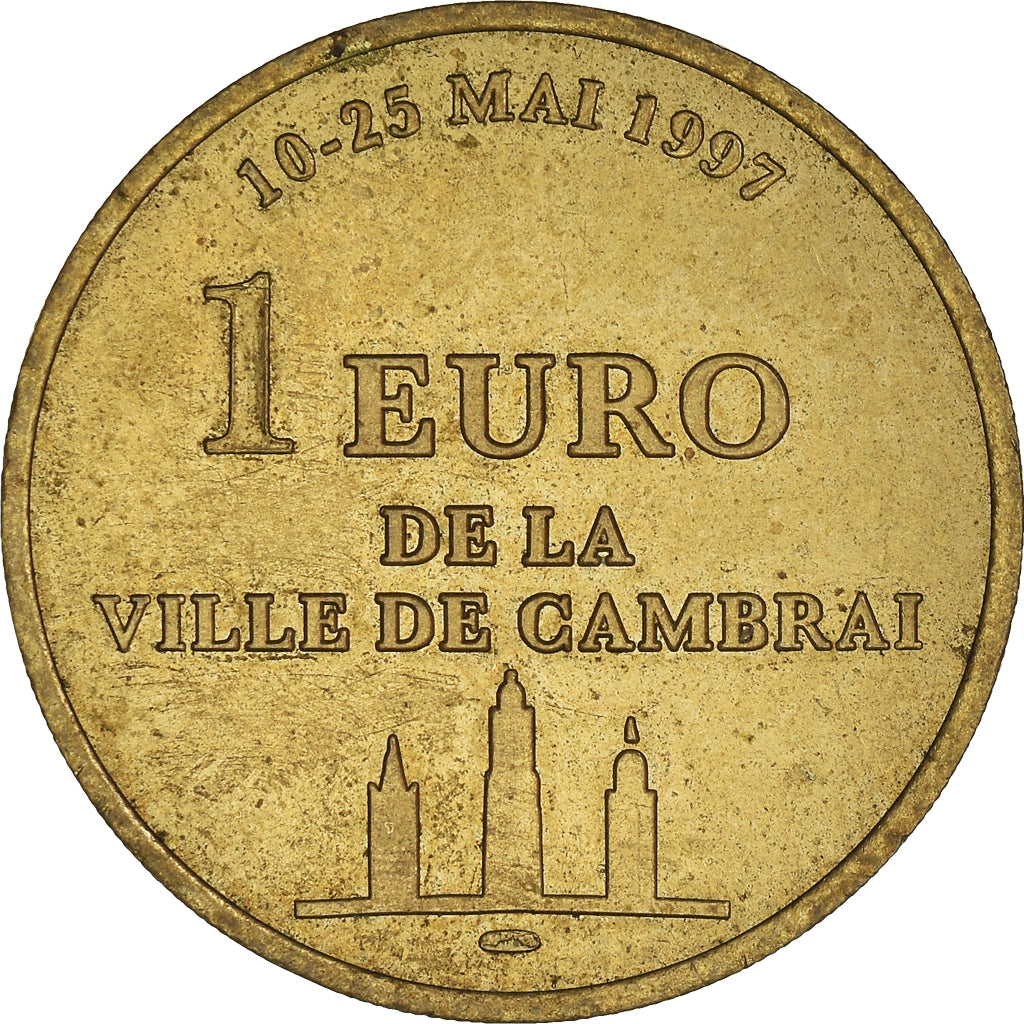 Frankrijk, Token, 1 Euro de la Ville de Cambrai, 1997, ZF+