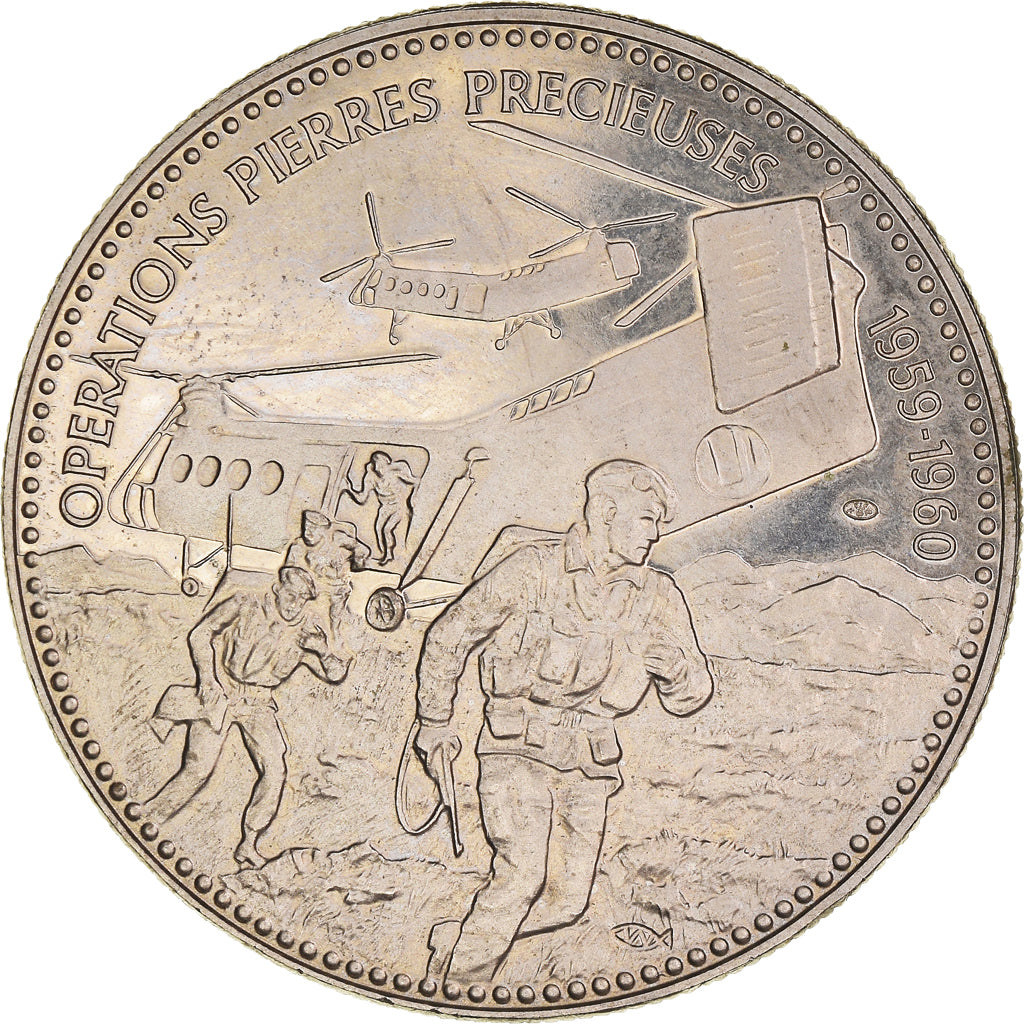 Francja, Medal, Guerre d'Algérie, Opérations Pierres Précieuses, WAR, MS(63)