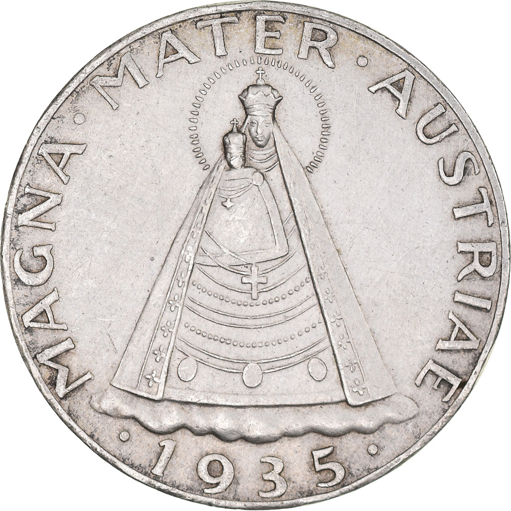Moneta, Austria, 5 Schilling, 1935, Vienne, BB+, Argento, KM:2853