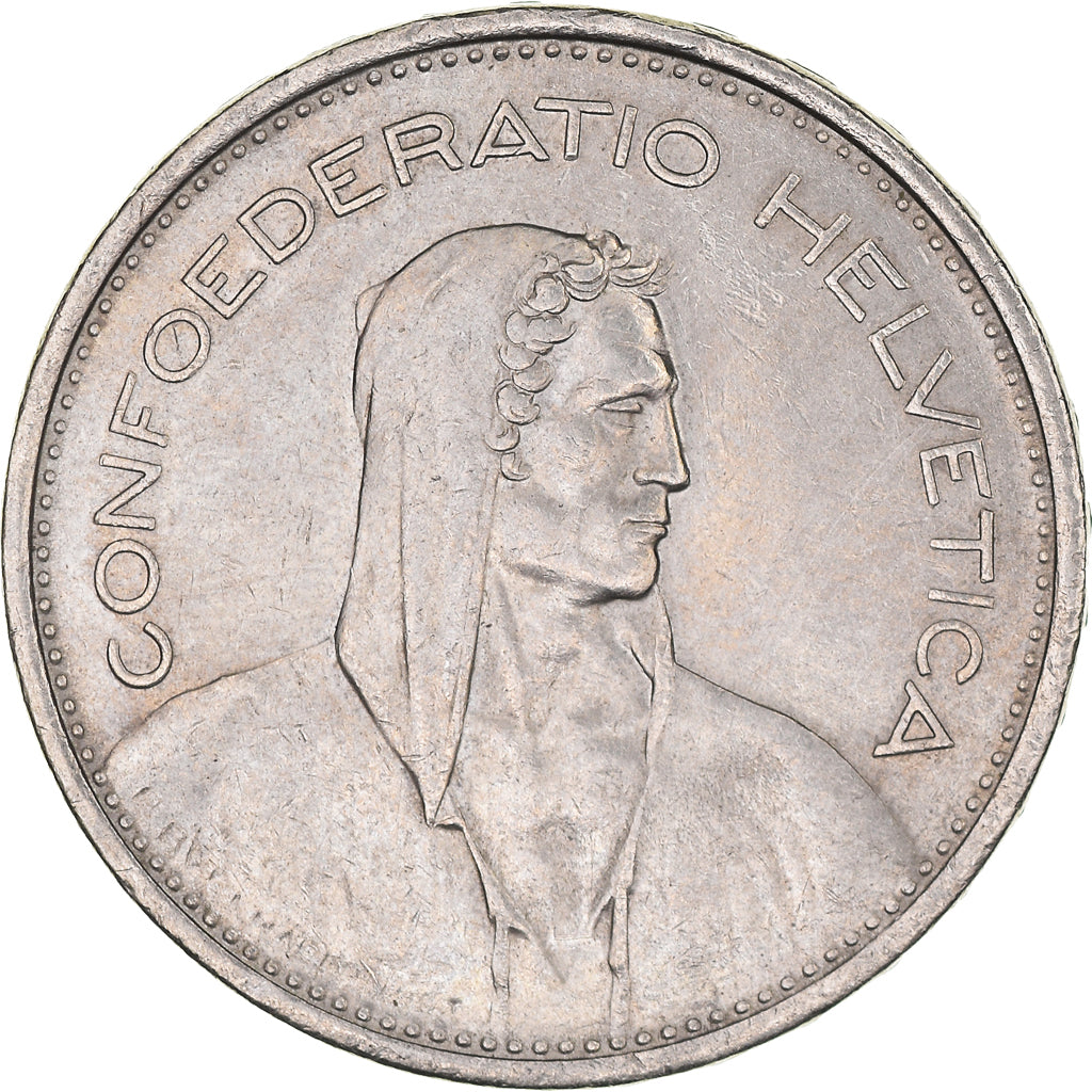 Moneta, Svizzera, 5 Francs, 1968, Bern, BB+, Rame-nichel, KM:40a.1